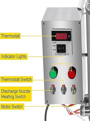 Heating Mixing Filling Machine, 120W 110V tirring Tank Lipstick Liquid Paste Filler Lipstick Candle Heat Filler Stainless Steel for Dissolving Shoe Polish in Saudi Arabia