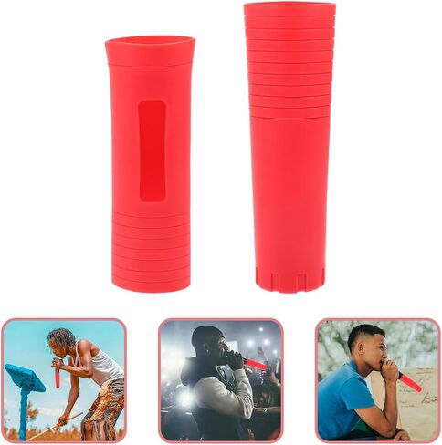 Mic Handle Cover - 2PCS Silicone Mic Handle Cover Microphone Handle Sleeve Accessories Replacement in Saudi Arabia