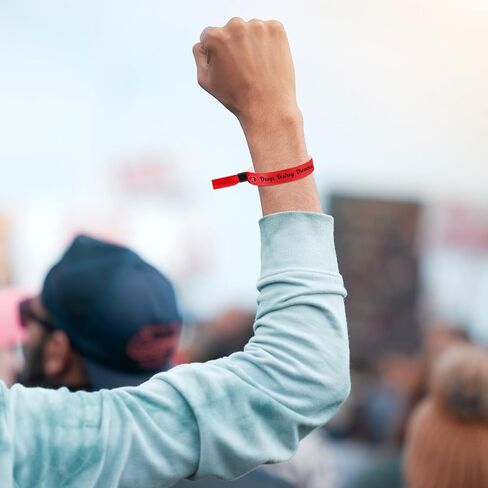 200 PCS Live Drug Free Wristband Bulk Red Rebon Week Wristbands Red Rebon Ribbon Awarenents For Actors Anti Drugs Events تزود الأساور للنشاط الخيري العام in Saudi Arabia