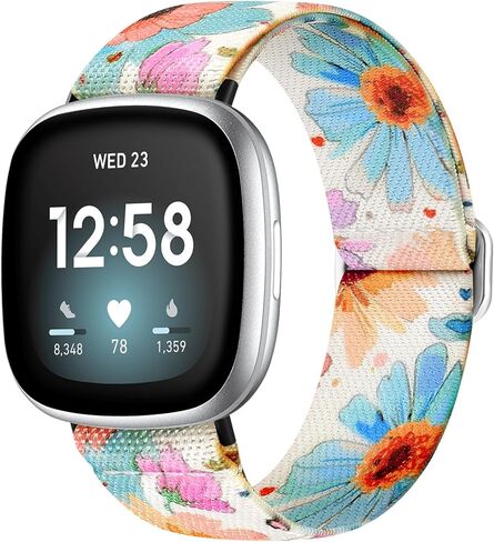Odbeai Stretchy Bands Compatible with Fitbit Versa 4/Sense 2/Sense/Versa 3 in Kuwait