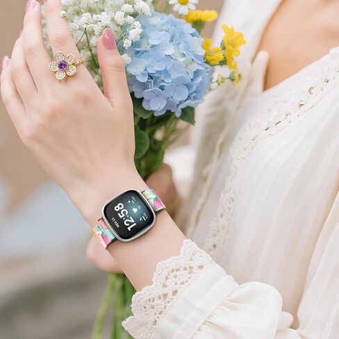 Odbeai Stretchy Bands Compatible with Fitbit Versa 4/Sense 2/Sense/Versa 3 in Kuwait
