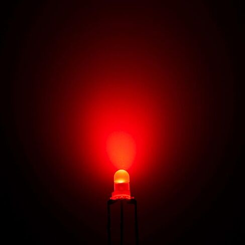 Chanzon 100 PCS 3MM Red & Blue مصابيح الصمام الثنائي LED المنتشر in Saudi Arabia