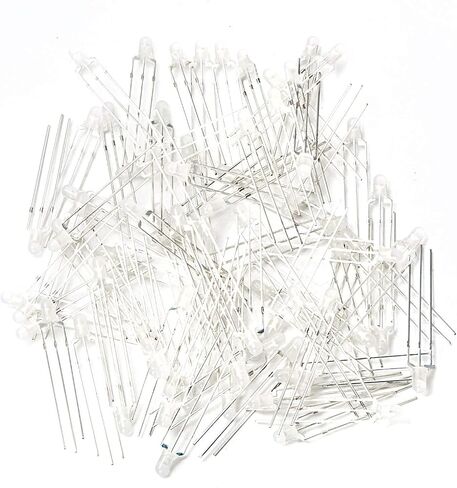 Chanzon 100 PCS 3MM Red & Blue مصابيح الصمام الثنائي LED المنتشر in Saudi Arabia
