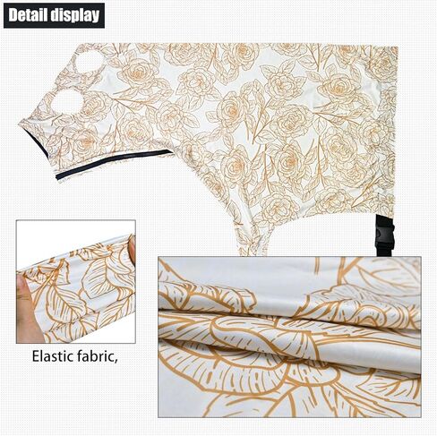 Horse Slicker Hood with Zipper: Snug Fit, No-Ears Design, and Extra Large Eye Holes for Face, Shoulders, Mane, Chest, and Withers - Perfect for Show-L(Flower) in Kuwait