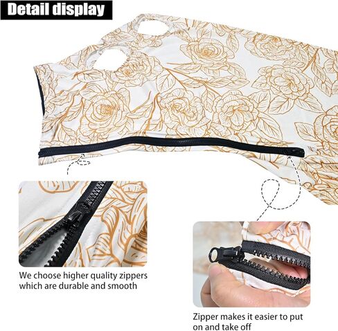 Horse Slicker Hood with Zipper: Snug Fit, No-Ears Design, and Extra Large Eye Holes for Face, Shoulders, Mane, Chest, and Withers - Perfect for Show-L(Flower) in Kuwait