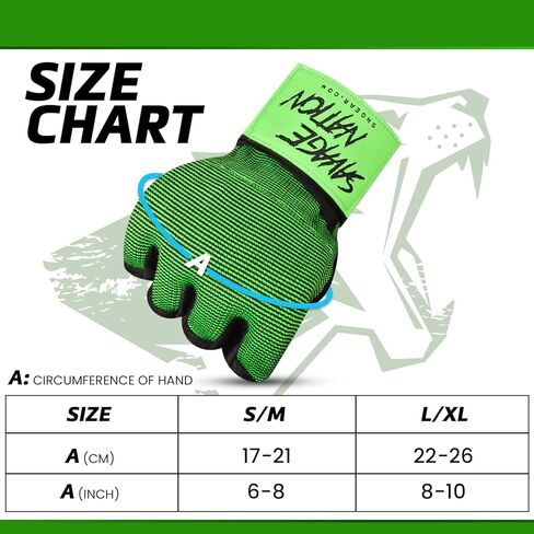 يلف اليد Besavage Boxing قفازات داخلية للرجال والنساء - قفازات MMA المبطنة بالهلام مع أحزمة معصم 80 سم - Muay Thai ، Kickboxing ، اللكم ، التفاف التدريب تحت قفازات الملاكمة in Kuwait