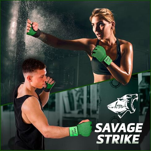 يلف اليد Besavage Boxing قفازات داخلية للرجال والنساء - قفازات MMA المبطنة بالهلام مع أحزمة معصم 80 سم - Muay Thai ، Kickboxing ، اللكم ، التفاف التدريب تحت قفازات الملاكمة in Kuwait