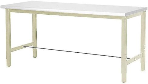 Global Industrial 60 "W × 36" D طاولة عمل قابلة للتعديل ، 1-1/4 "حافة مربعة ESD سميكة ، تان in Saudi Arabia