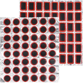 96pcs تصحيحات أنبوب دراجة الدراجة تصحيح تصحيح الدراجات في الهواء الطلق الدراجة الدراجات الإطارات أداة إصلاح الثقوب التصحيح شملت مربع جولة للدراجات الجبلية على الطريق الدراجات النارية (بدون غراء) in Saudi Arabia
