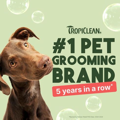 TropiClean Itch Relief Dog Shampoo, Powerful Odor Control, Long-Lasting Pineapple Scent, Puppy Safe, Made in The USA, Cat Friendly, 20oz. in Saudi Arabia