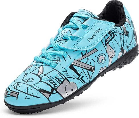 DREAM PAIRS Boys Girls Indoor Turf Soccer Cleats Lace Up Athletic Youth Futsal Football Casual Shoes for Little/Big Kid in Saudi Arabia