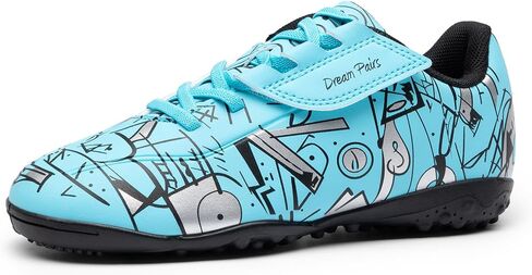 DREAM PAIRS Boys Girls Indoor Turf Soccer Cleats Lace Up Athletic Youth Futsal Football Casual Shoes for Little/Big Kid in Saudi Arabia