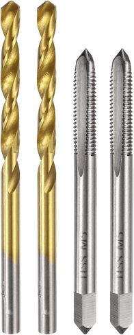 #us 2pcs m5 × 0.8 النفق المستقيم الصنبور غير المصحوب و 2pcs 4.2 مم بتات. in Saudi Arabia