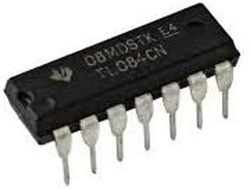 10pcs TL084CN DIP-14 QUAD JFET OP AMP IC TL084 in Saudi Arabia
