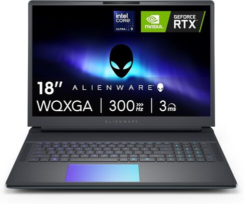 Alienware 18 Area-51 Gaming Laptop AA18250-18.0" WQXGA 300Hz 3ms Display, Intel Core Ultra 9 275HX, NVIDIA GeForce RTX 5080, 32GB 2x16GB DDR5, 2TB SSD, 2MP FHD IR Camera, Windows 11 Home in Kuwait