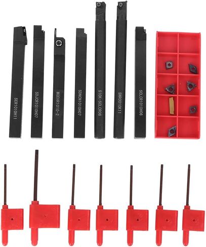 fafeicy 7pcs CNC Arbor Wrench Purple Black Tranning Tething for Steel Detivaliting Finishing in Kuwait