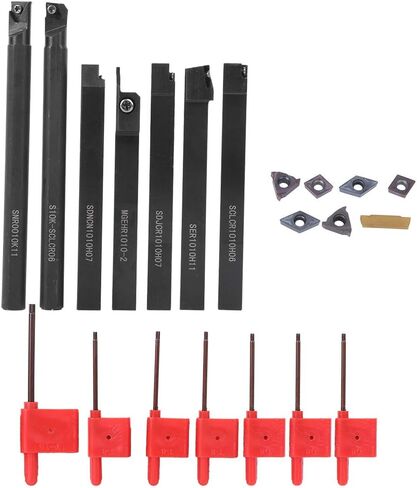 fafeicy 7pcs CNC Arbor Wrench Purple Black Tranning Tething for Steel Detivaliting Finishing in Kuwait