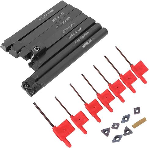 fafeicy 7pcs CNC Arbor Wrench Purple Black Tranning Tething for Steel Detivaliting Finishing in Kuwait