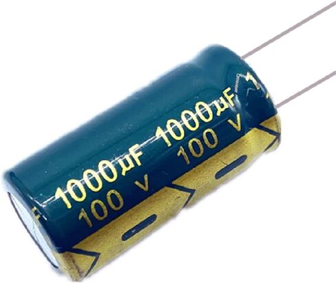 2pcs ارتفاع التردد المنخفض المقاومة 100V 1000 فورت المكثف المنحل بالكهرباء الألمنيوم حجم 18 * 30 100V1000UF in Saudi Arabia