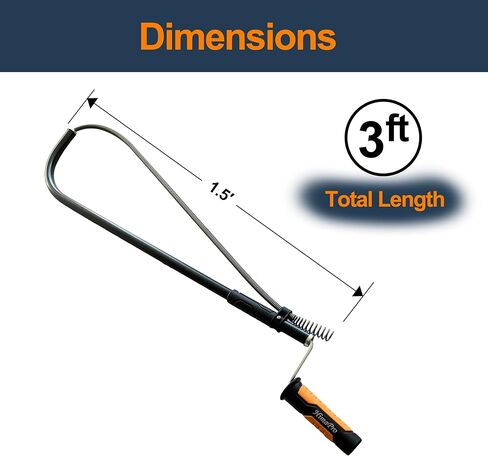 Himapro Professional Evalet Auger/Closet Auger ، ثعبان أنبوب 3 أقدام لإلغاء مراحيض in Saudi Arabia