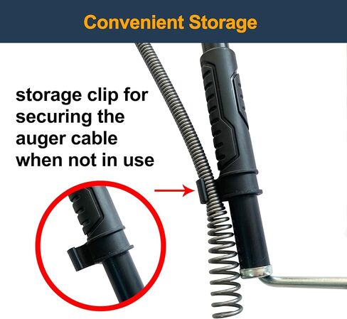 Himapro Professional Evalet Auger/Closet Auger ، ثعبان أنبوب 3 أقدام لإلغاء مراحيض in Saudi Arabia