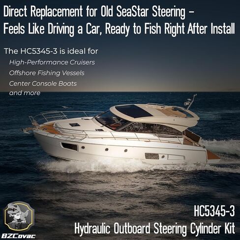 استبدال أسطوانة التوجيه الخارجي الهيدروليكي Seastar HC5345-3 - حتى 300 حصان لكل محرك واحد ، ومحرك مزدوج/ثلاثي متوافق ، جبل أمامي in Saudi Arabia