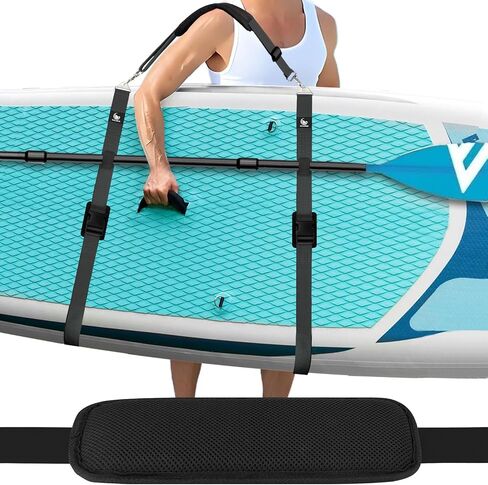 لوحة Mellbree Paddle التي تحمل حزام ، حزام حمل SUP الثقيل لسهولة نقل SUP مما يقلل من ضغط الكتف in Saudi Arabia