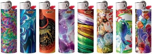 BIC Maxi Bocke Wighter ، سلسلة معدنية خاصة ، 8 Count Pack of Lighters in Kuwait