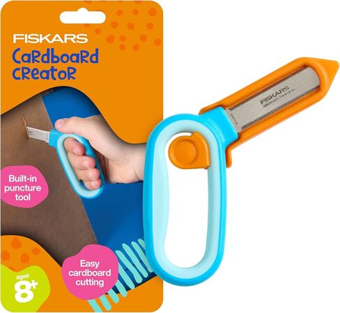 Fiskars Kids Super Scissors – Cutting Power for Cardboard, Foam, Felt & More with SoftGrip Handles, For Crafting and School Supplies, 6 inches in Saudi Arabia