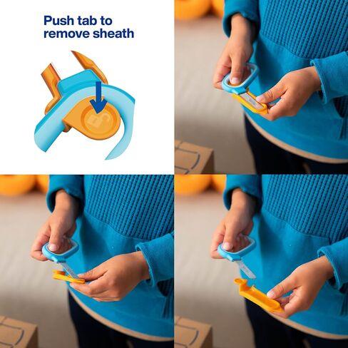 Fiskars Kids Super Scissors – Cutting Power for Cardboard, Foam, Felt & More with SoftGrip Handles, For Crafting and School Supplies, 6 inches in Saudi Arabia