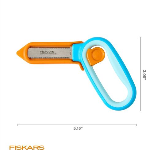 Fiskars Kids Super Scissors – Cutting Power for Cardboard, Foam, Felt & More with SoftGrip Handles, For Crafting and School Supplies, 6 inches in Saudi Arabia