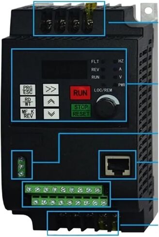 محول محرك التردد المتغير 2.2kw/4kw/5.5kw/7.5kw/11kw العاكس التردد 220v إلى 380v إدخال 1 المرحلة 220 فولت 380 فولت (2.2kw 220vto380v) in Kuwait