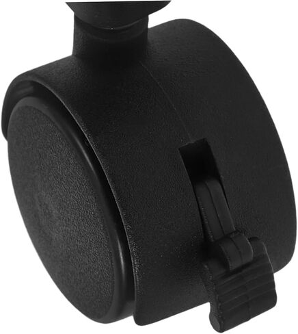 POPETPOP 8 Pcs Universal Replacement Stem Caster Wheels for Pet Cage, Black Silent Stemless Caster with Locking Feature, Durable Cat Cage Casters Replacement for Smooth Mobility in Saudi Arabia