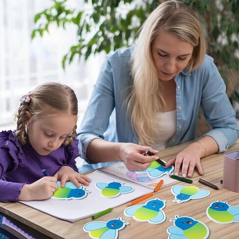 ANGOLIO 600Pcs Back to School Crayon Sticky Notes, Colorful Crayon Shape Stationery Set Self Sticky Memo Pads Page Marker for Birthday Party Favors Home Office School Supplies in Saudi Arabia