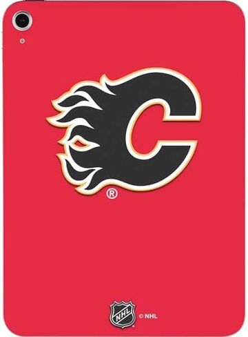 Skinit Decal Tablet Skin Compatible with iPad 11th Gen (2025) - Officially Licensed NHL Calgary Flames Solid Background Design in Saudi Arabia