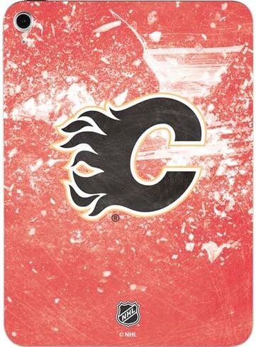 Skinit Decal Tablet Skin Compatible with iPad 11th Gen (2025) - Officially Licensed NHL Calgary Flames Solid Background Design in Saudi Arabia