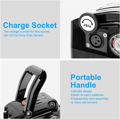 48V 15ah الليثيوم Ebike بطارية أنبوب المقعد 250W 350W 500W 750W 1000W دراجة الدراجة الكهربائية مع شاحن 2pins منفذ التفريغ 30A BMS Silverfish in Saudi Arabia
