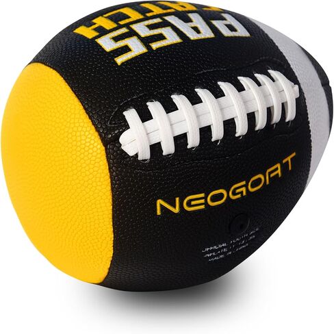 PassCatch Training Football, Fatherless Bounce Back Football Training Equipment Composite Leather Improving Enhance Solo Passing Catching Skills Youth Size(Ages 5-14,Deflated) in Kuwait