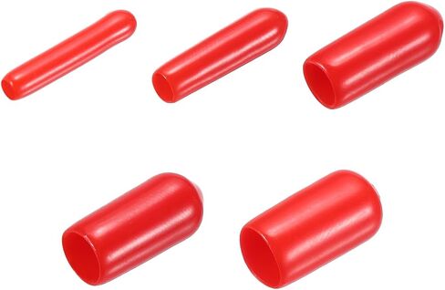 uxcell 100pcs Round Rubber End Caps Protective Caps 11mm 12mm 13mm 14mm 15mm Black Screw Thread Protectors in Kuwait