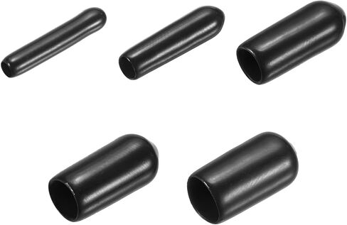 UXCELL 100PCS COPBER END CAPS CAPS الواقية 11 مم 12 مم 13 مم 14 مم 15 مم حماة خيط المسمار الأسود الأسود in Saudi Arabia