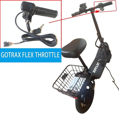 36V Throttle with Power Lock and Light Switch,Three Positions:Off ON Light only for Gotrax Flex Electric Scooter and Hoverfly Z5 Electric Scooter in Saudi Arabia