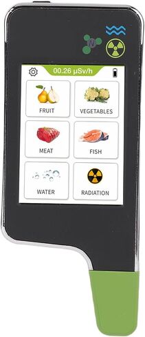 Jiawu 6 in 1 Food Nitrate Tester, Radiation Detector Geiger Counter Water Quality Meter TDS Hardness Analyzer Dosimeter for Vegetable, Fruit, Meat, Fish, Water in Saudi Arabia