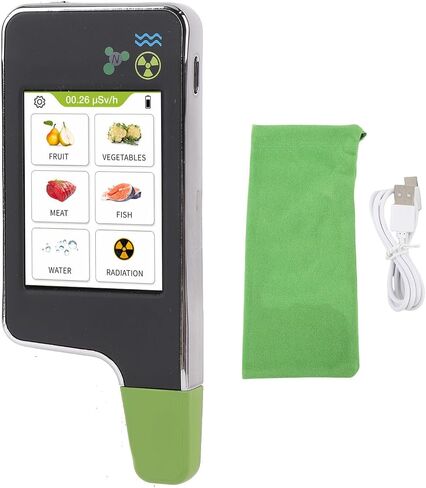 Jiawu 6 in 1 Food Nitrate Tester, Radiation Detector Geiger Counter Water Quality Meter TDS Hardness Analyzer Dosimeter for Vegetable, Fruit, Meat, Fish, Water in Saudi Arabia
