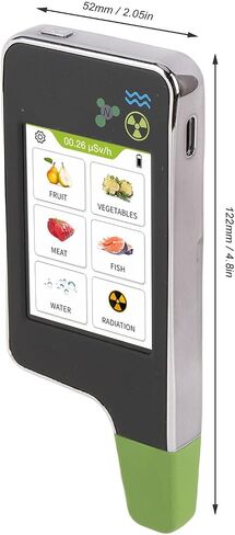 Jiawu 6 in 1 Food Nitrate Tester, Radiation Detector Geiger Counter Water Quality Meter TDS Hardness Analyzer Dosimeter for Vegetable, Fruit, Meat, Fish, Water in Saudi Arabia