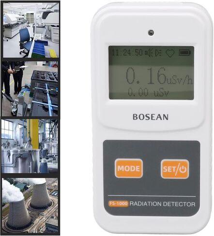 FS 1000 Nuclear Radiation Detector Energy Compensated Counter Handheld Digital Dosimeter for Home Decoration Radiation Detection and Nuclear Laboratories White 116 x 60 x 25mm in Saudi Arabia