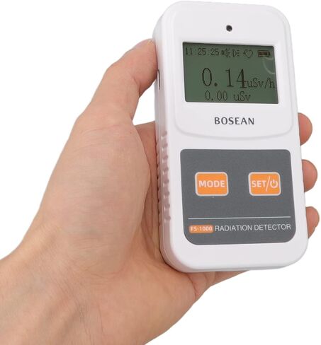 FS 1000 Nuclear Radiation Detector Energy Compensated Counter Handheld Digital Dosimeter for Home Decoration Radiation Detection and Nuclear Laboratories White 116 x 60 x 25mm in Saudi Arabia