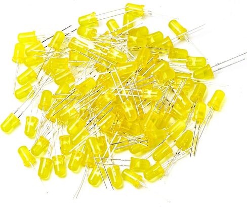 chanzon 100 pcs 5mm Bloking Blue Blue LED LID LID 1.5Hz وميض (عدسة منتشرة مستديرة DC 3V 20MA) مصابيح مصباح الإضاءة الساطعة مكونات مكونات مؤشر مصابيح الإضاءة الباعثة. in Saudi Arabia