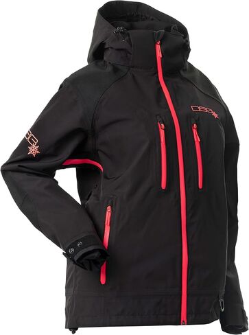 DSG Outerwear Women's Prizm 2.0 جاكيتات الثلج التقنية للثلوج | مقاوم للماء ، مقاوم للرياح ، غير معزول (الولايات المتحدة ، ألفا ، X-Small ، منتظم ، منتظم ، أسود) in Saudi Arabia