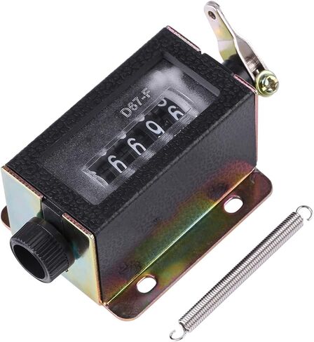 D67‑F 5 Digit Manual Counter Mechanical Reciprocating Movement Counter Resettable Hand Pull Stroke Tally Counter 0-99999 in Saudi Arabia