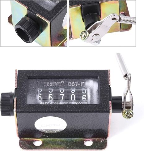 D67‑F 5 Digit Manual Counter Mechanical Reciprocating Movement Counter Resettable Hand Pull Stroke Tally Counter 0-99999 in Saudi Arabia